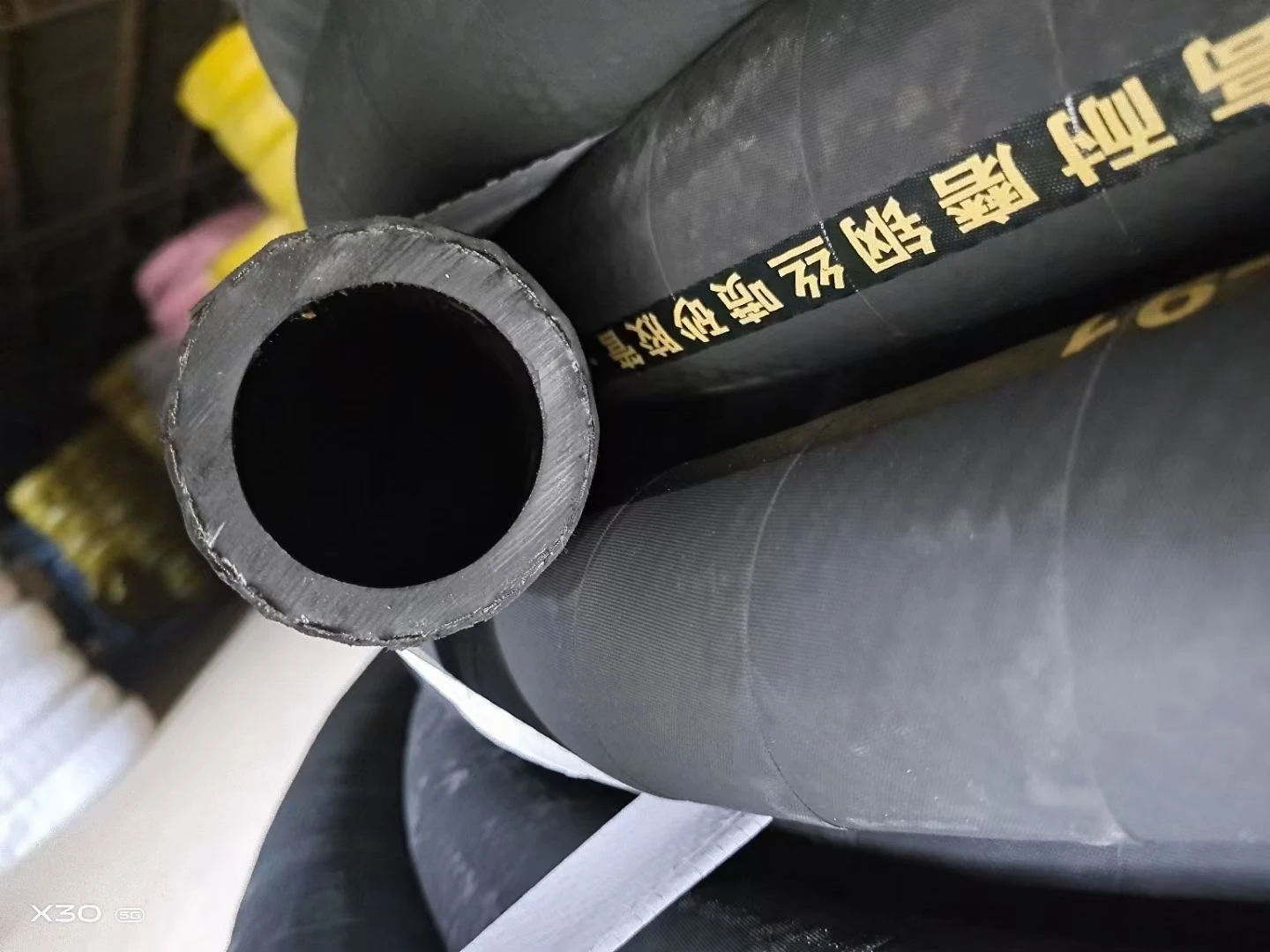 喷浆橡胶管施工现场视频